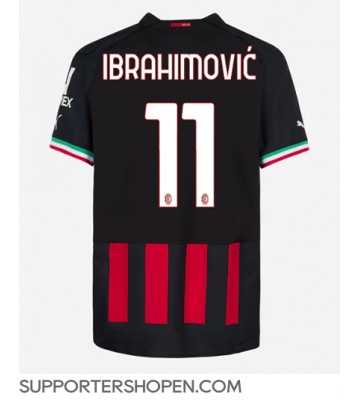 AC Milan Zlatan Ibrahimovic #11 Hemma Matchtröja 2022-23 Kortärmad